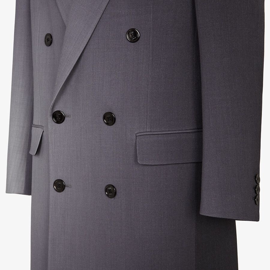 Black wool coat - 3