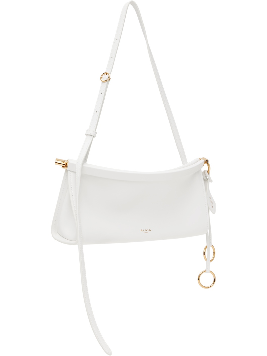 White 'Le Click' East West Small Bag - 2