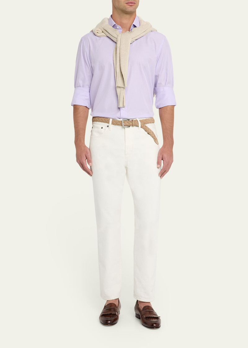 Ralph Lauren Men's Cotton Micro-Houndstooth Classic Fit Sport Shirt outlook