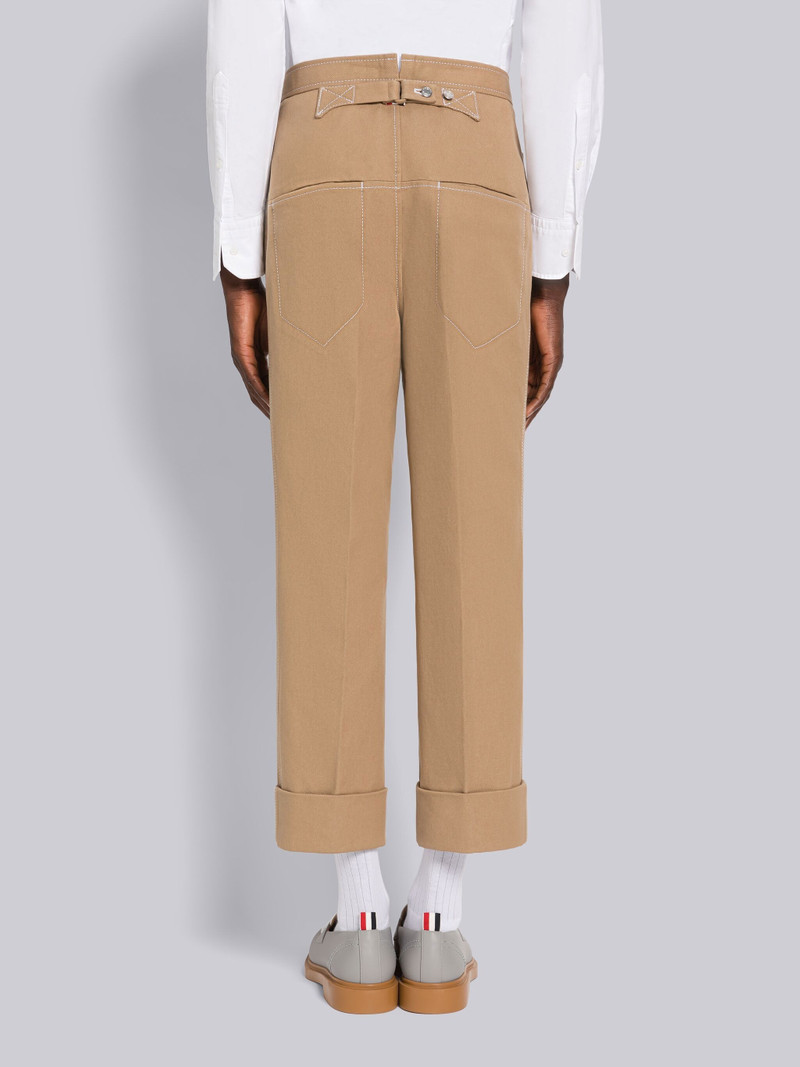 SELVEDGE DENIM TRACK STITCH BACKSTRAP TROUSER 3