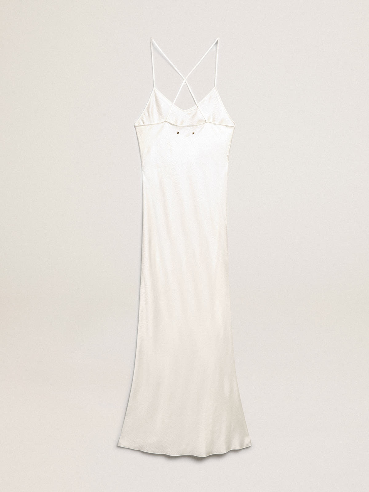 Parchment-colored slip dress - 6