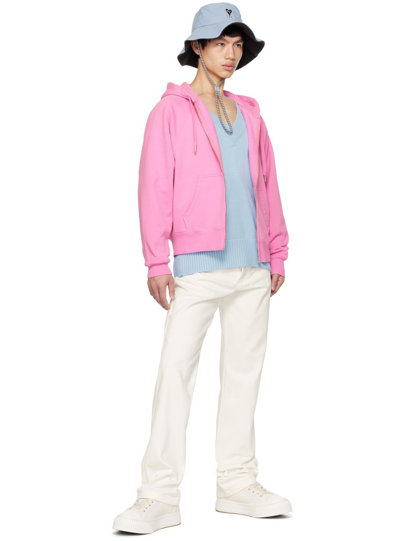 AMI Paris Off-White Straigh-Fit Jeans outlook