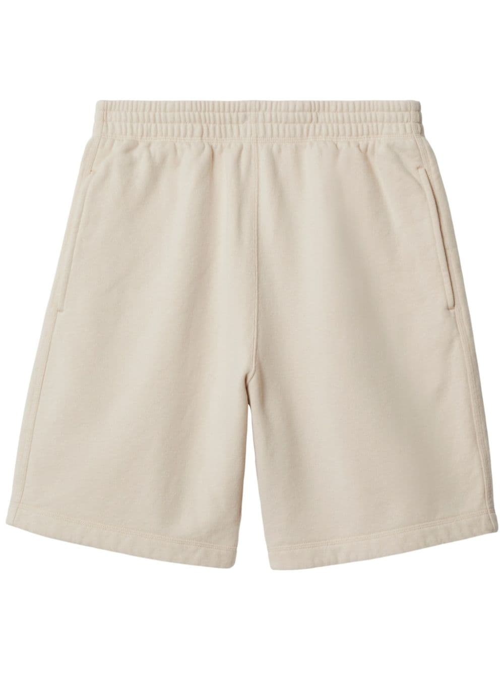 EKD-embroidered cotton track shorts - 1