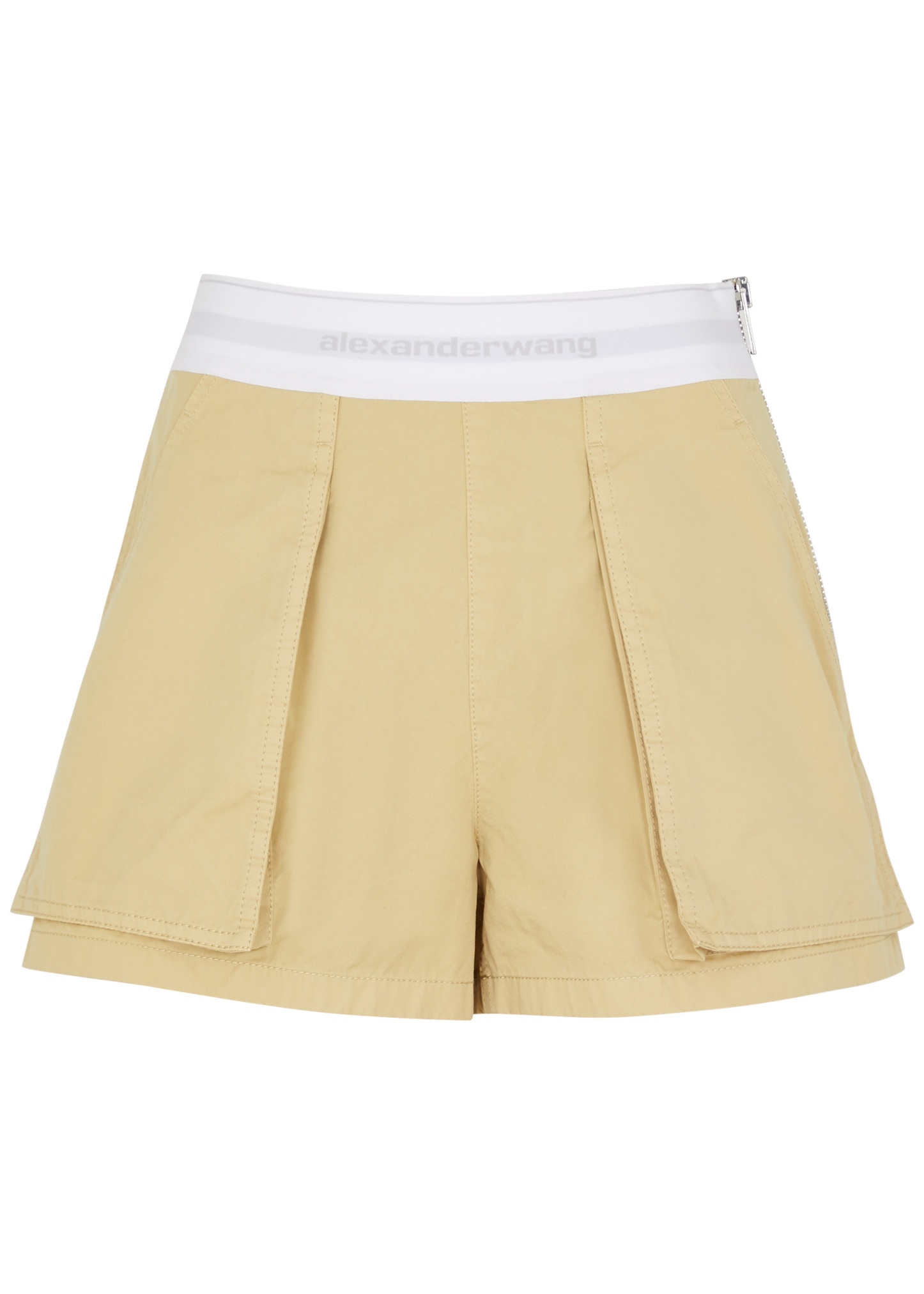 Logo-jacquard cotton cargo shorts - 1