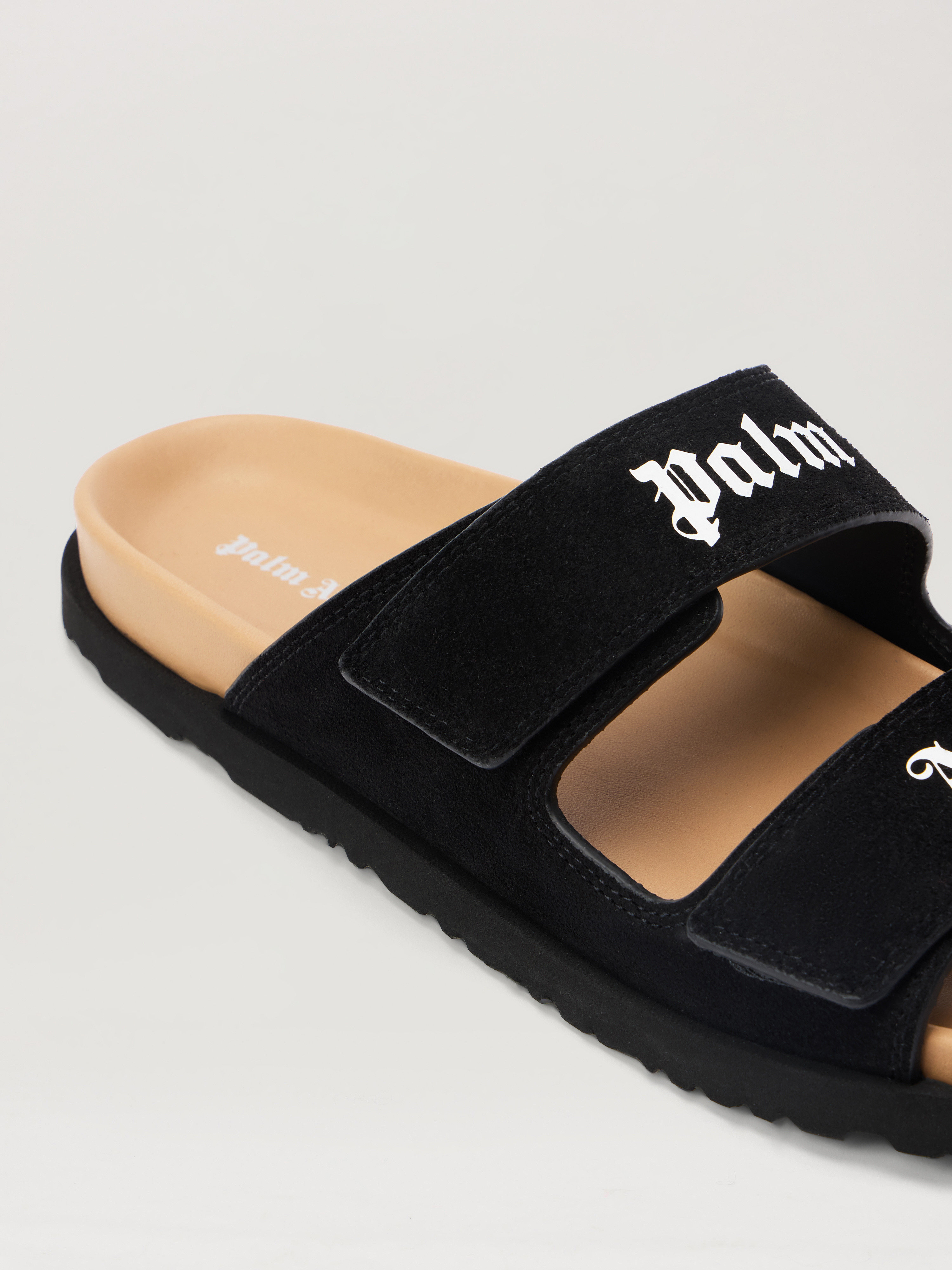 Logo Suede Sandals - 4
