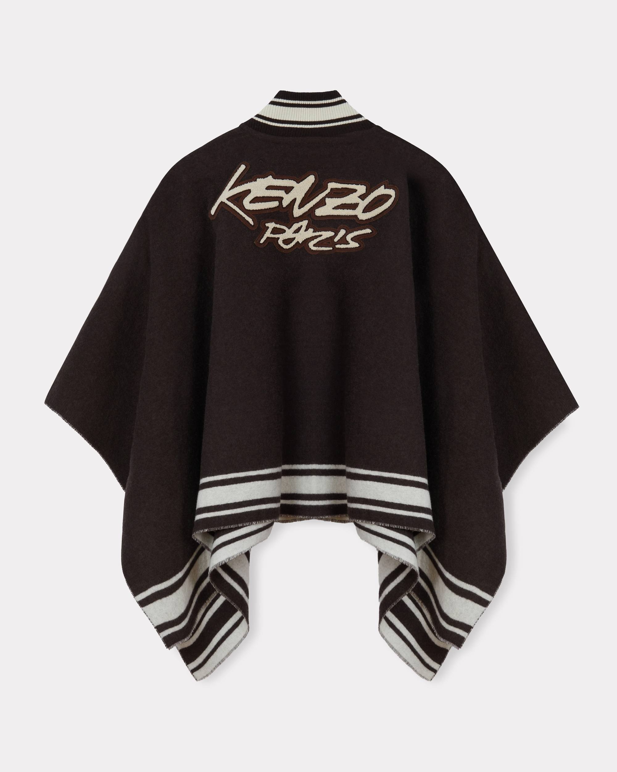 'Kenzo x Futura 2000' poncho in wool - 2