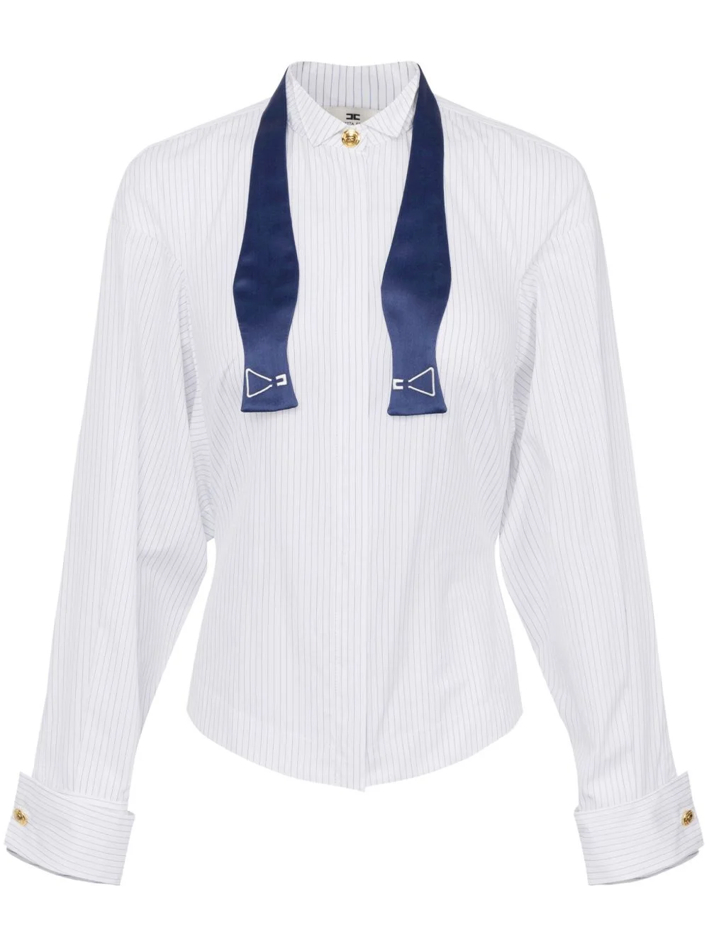 striped poplin shirt - 1