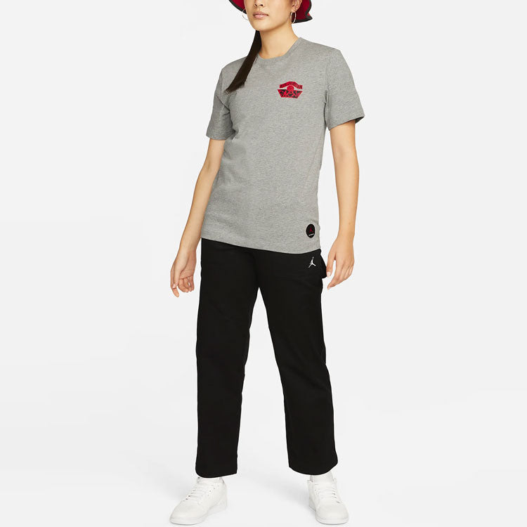 (WMNS) Jordan x Nina Chanel Abney T-shirt 'Grey' DO9806-063 - 2