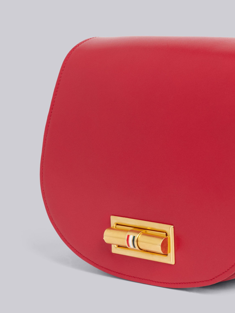 Thom Browne Red Box Calfskin Enamel Lock Small Shoulder Bag outlook