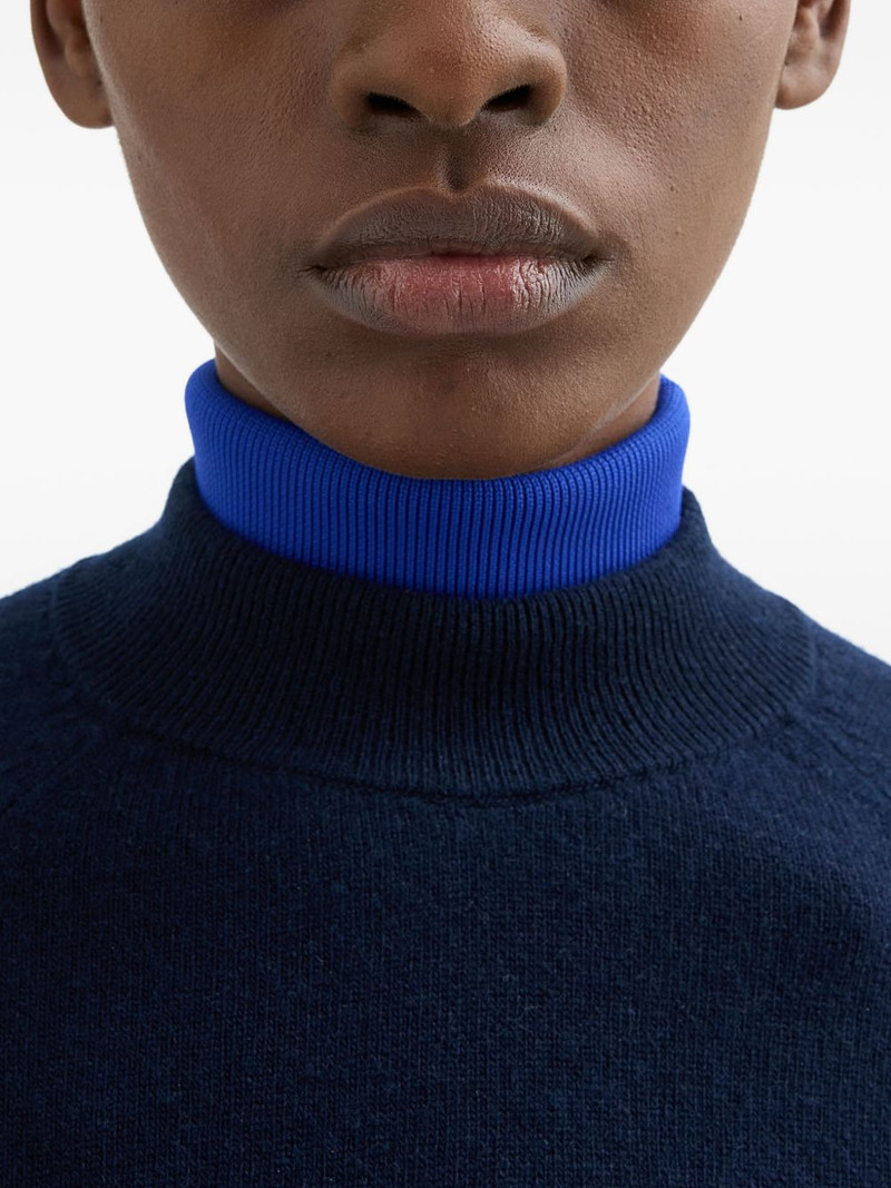 Jil Sander detachable ribbed high-neck shirt outlook