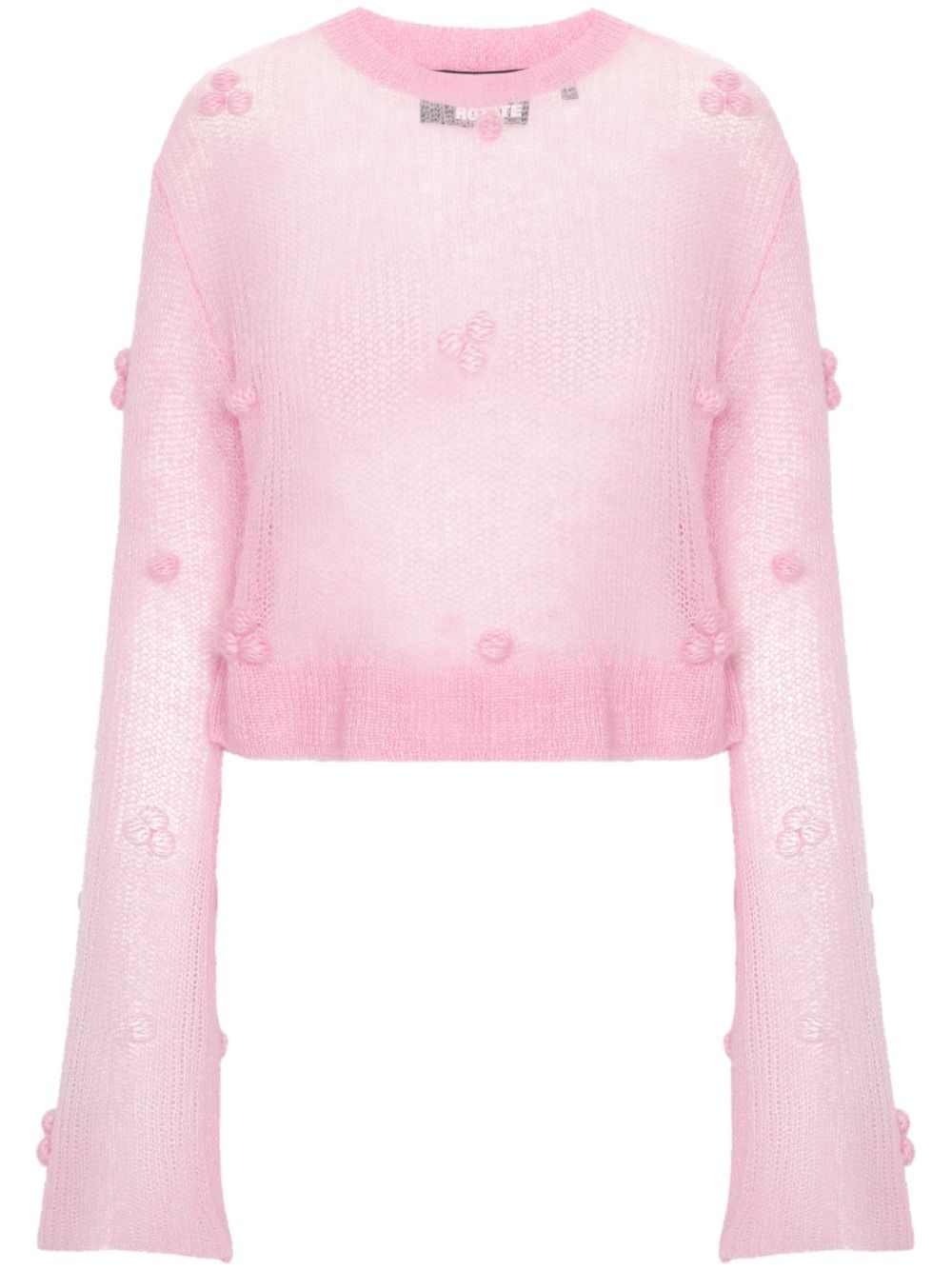 appliqué-detail sweater - 1
