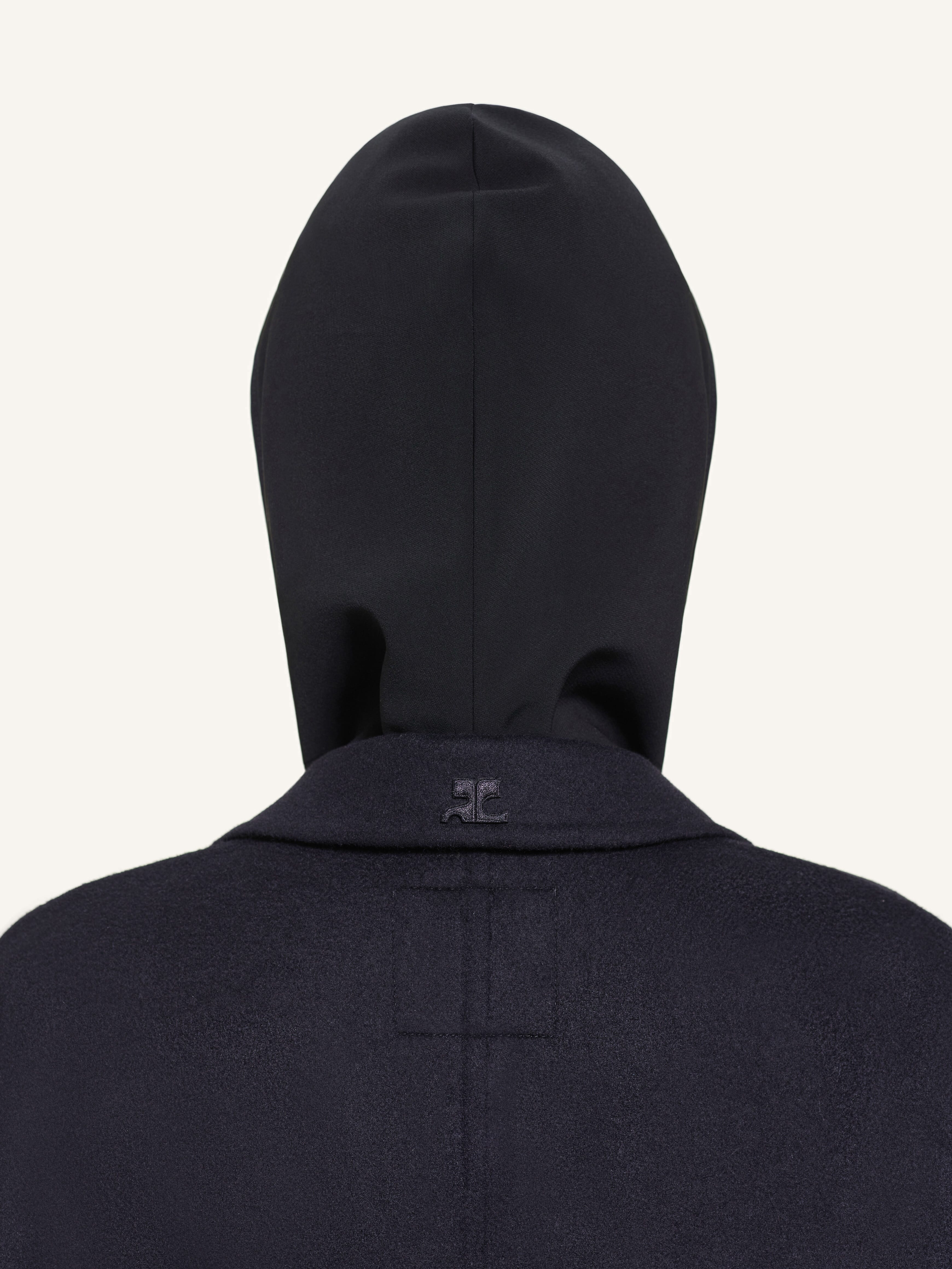 LONG DOUBLE FACE COCOON COAT - 5
