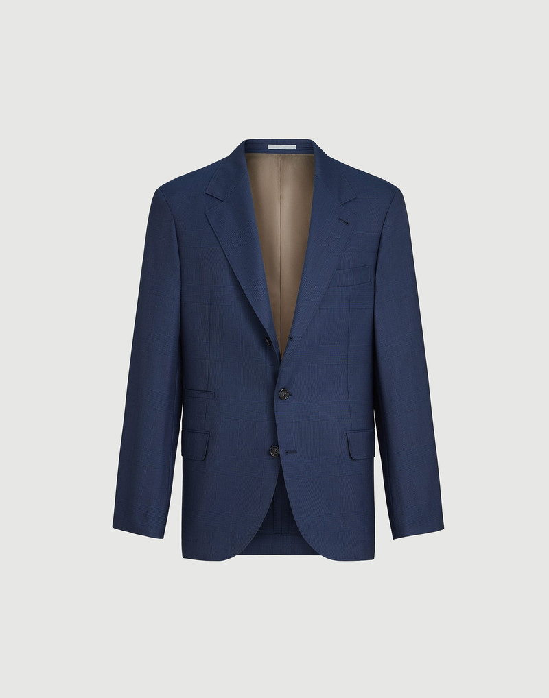 Super 150s virgin wool Prince of Wales jacket 1