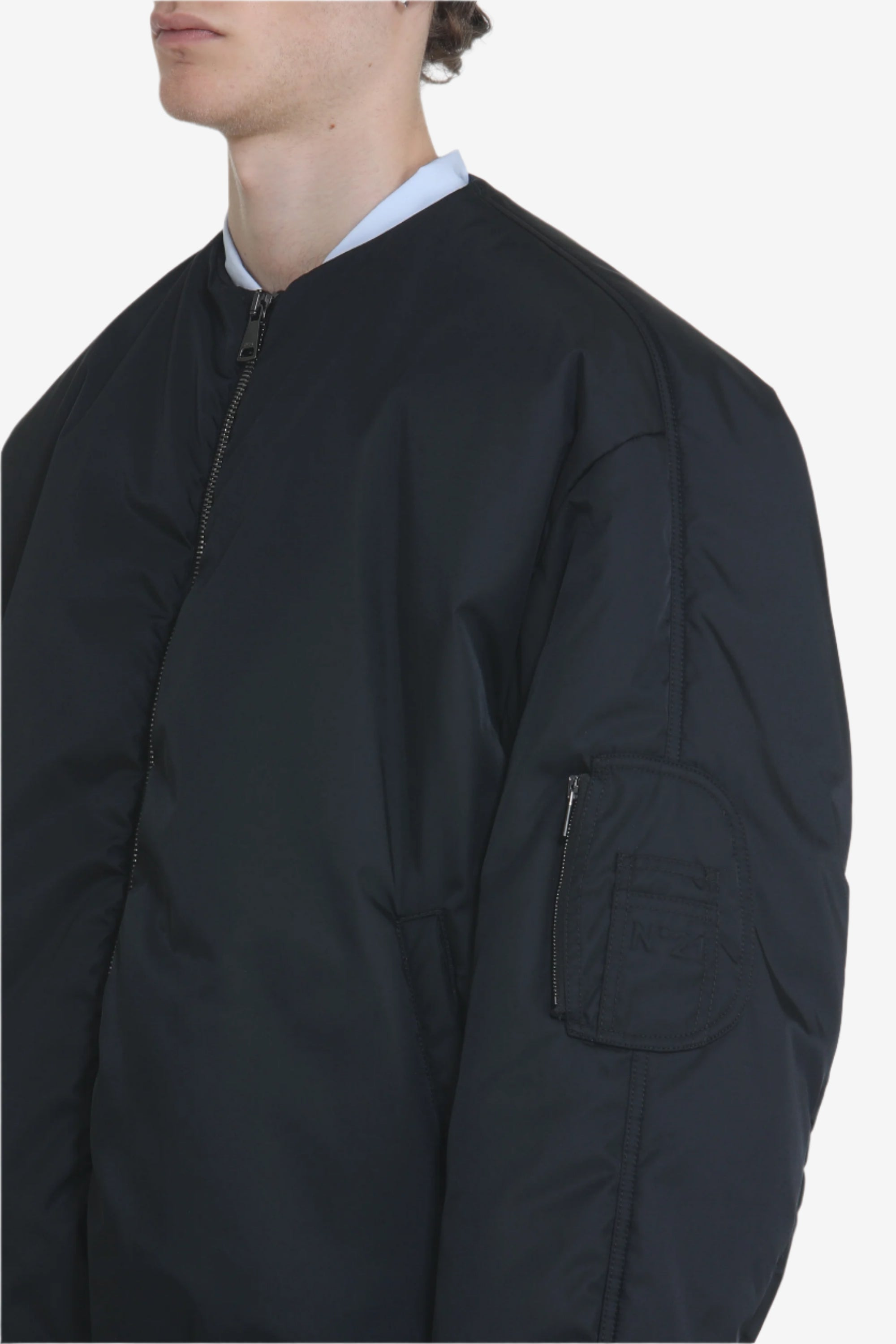 OVERSIZED ZIP-UP BOMBER JACKET - 5