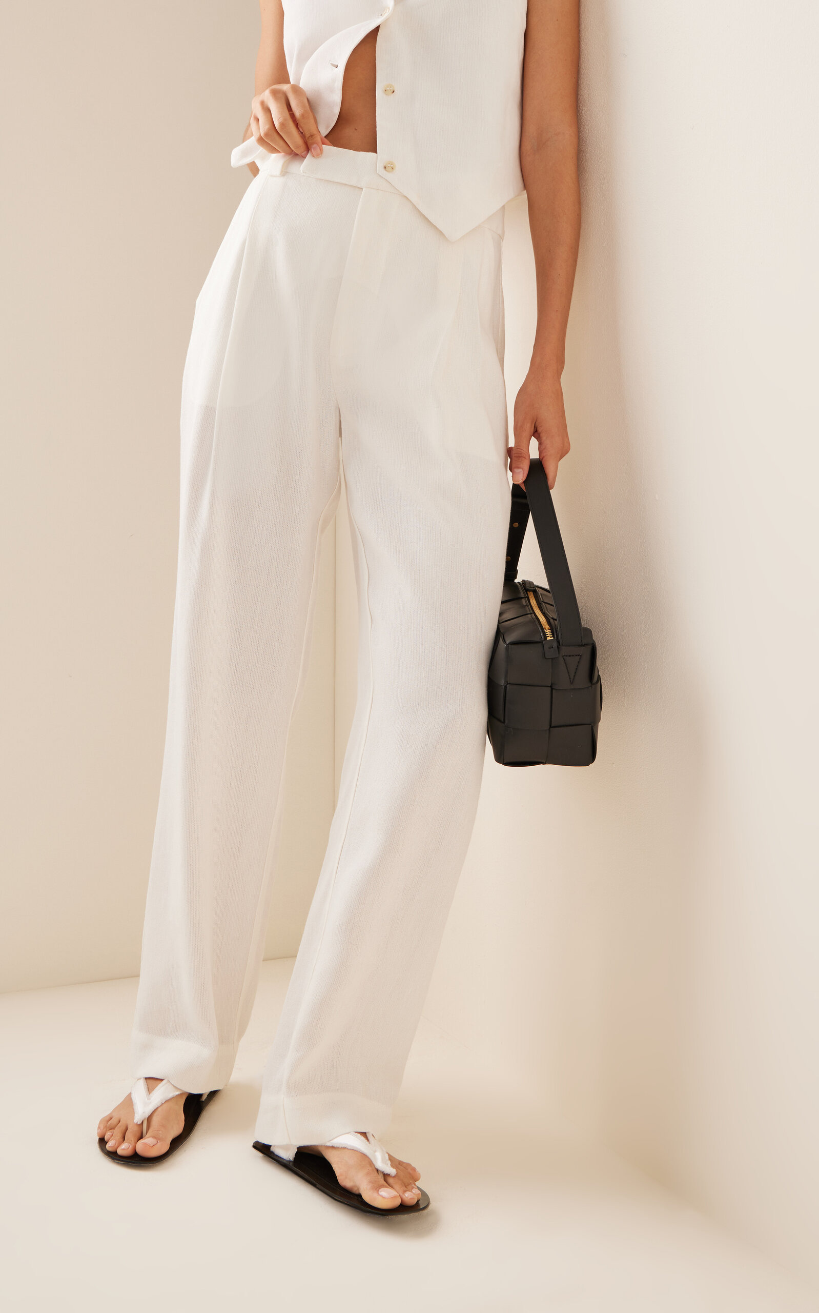 Clemence Straight-Leg Pants white - 4