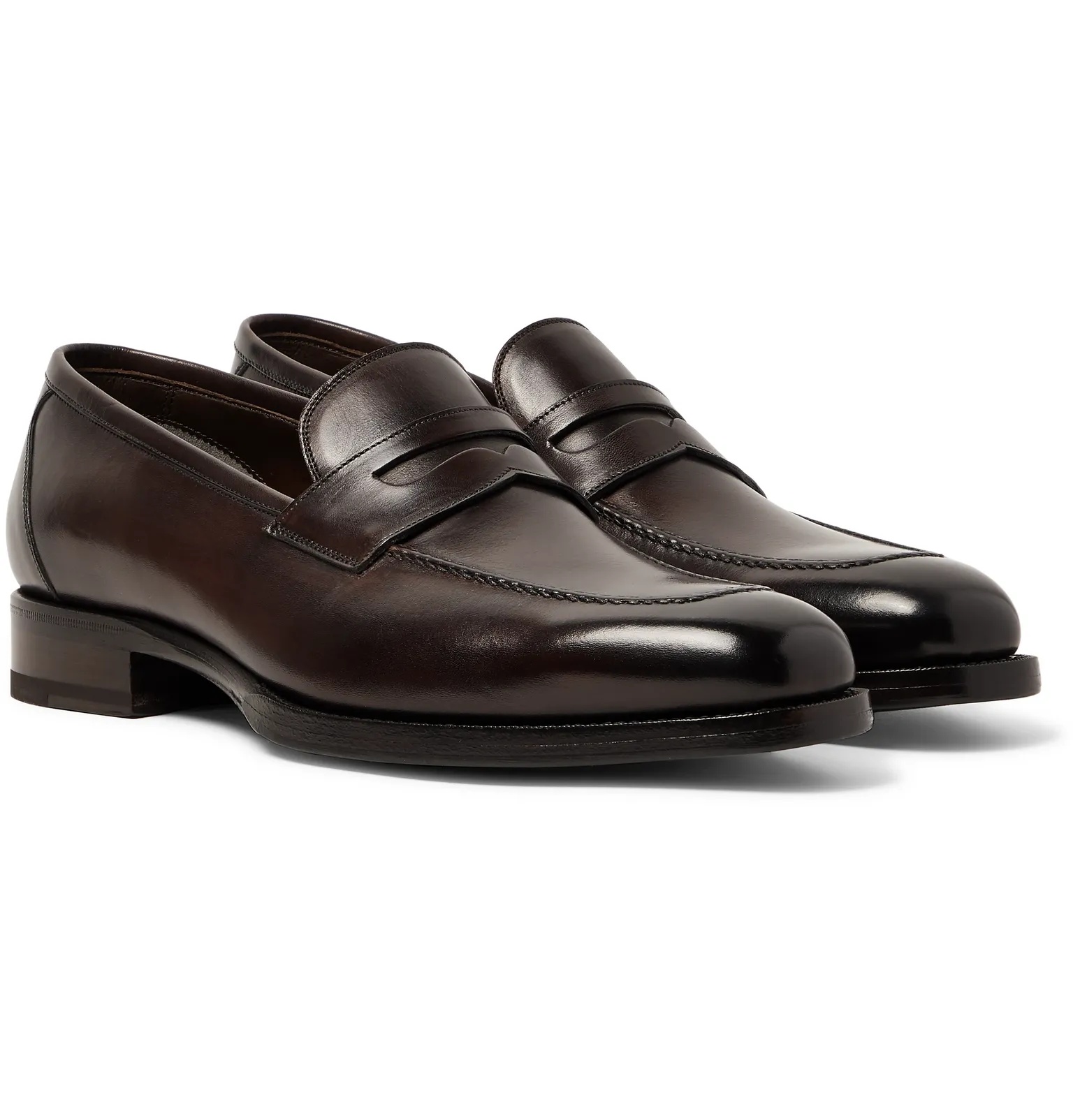 Wessex Polished-Leather Penny Loafers - 2