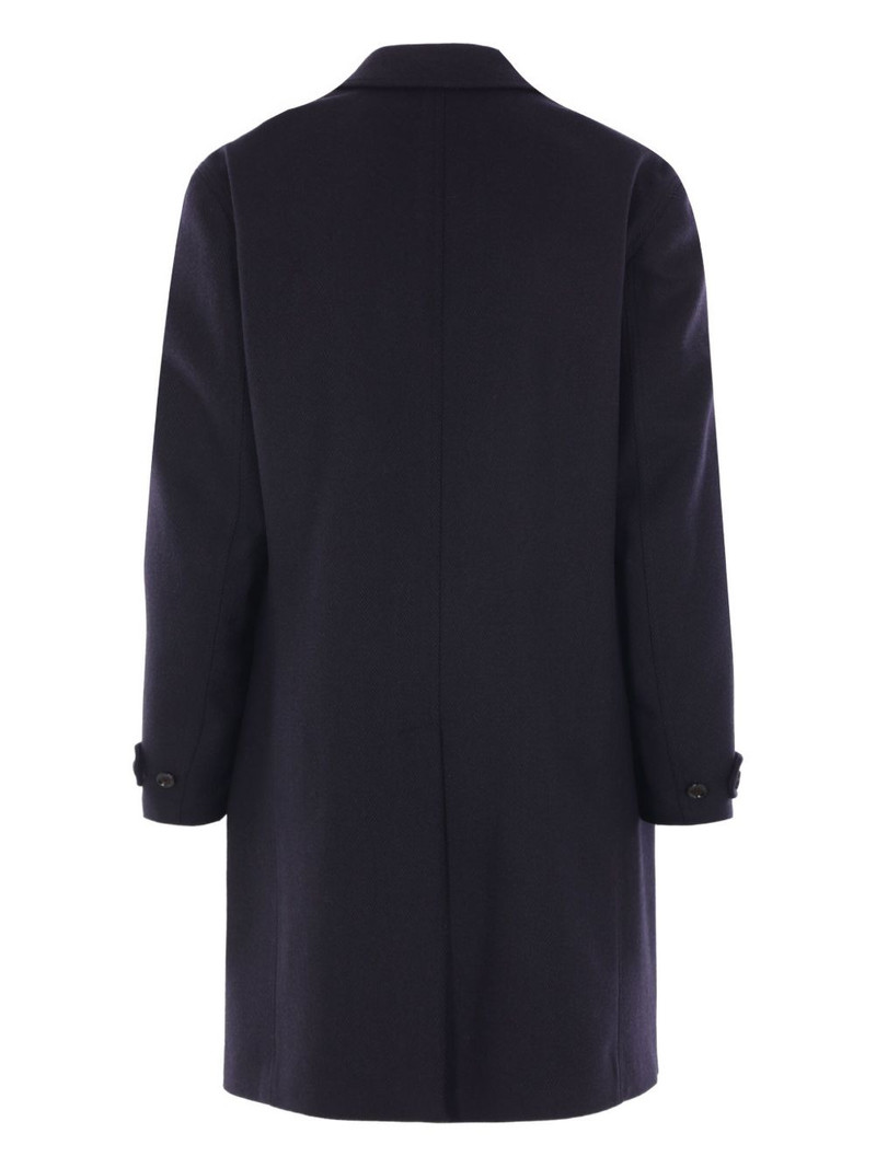 LARDINI herringbone single-breasted coat outlook