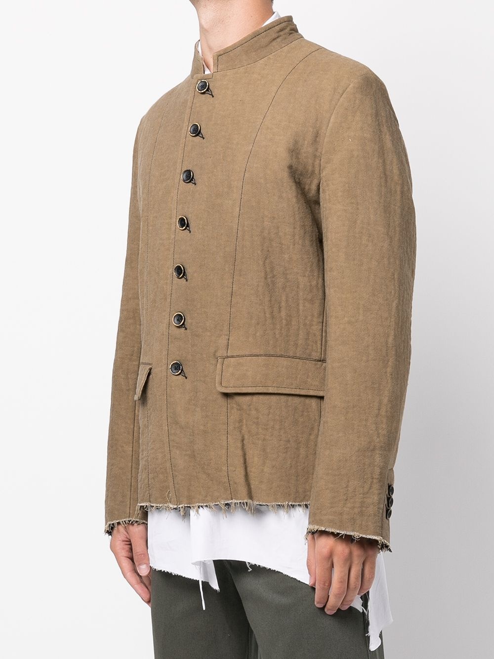 raw-cut tailored jacket - 3