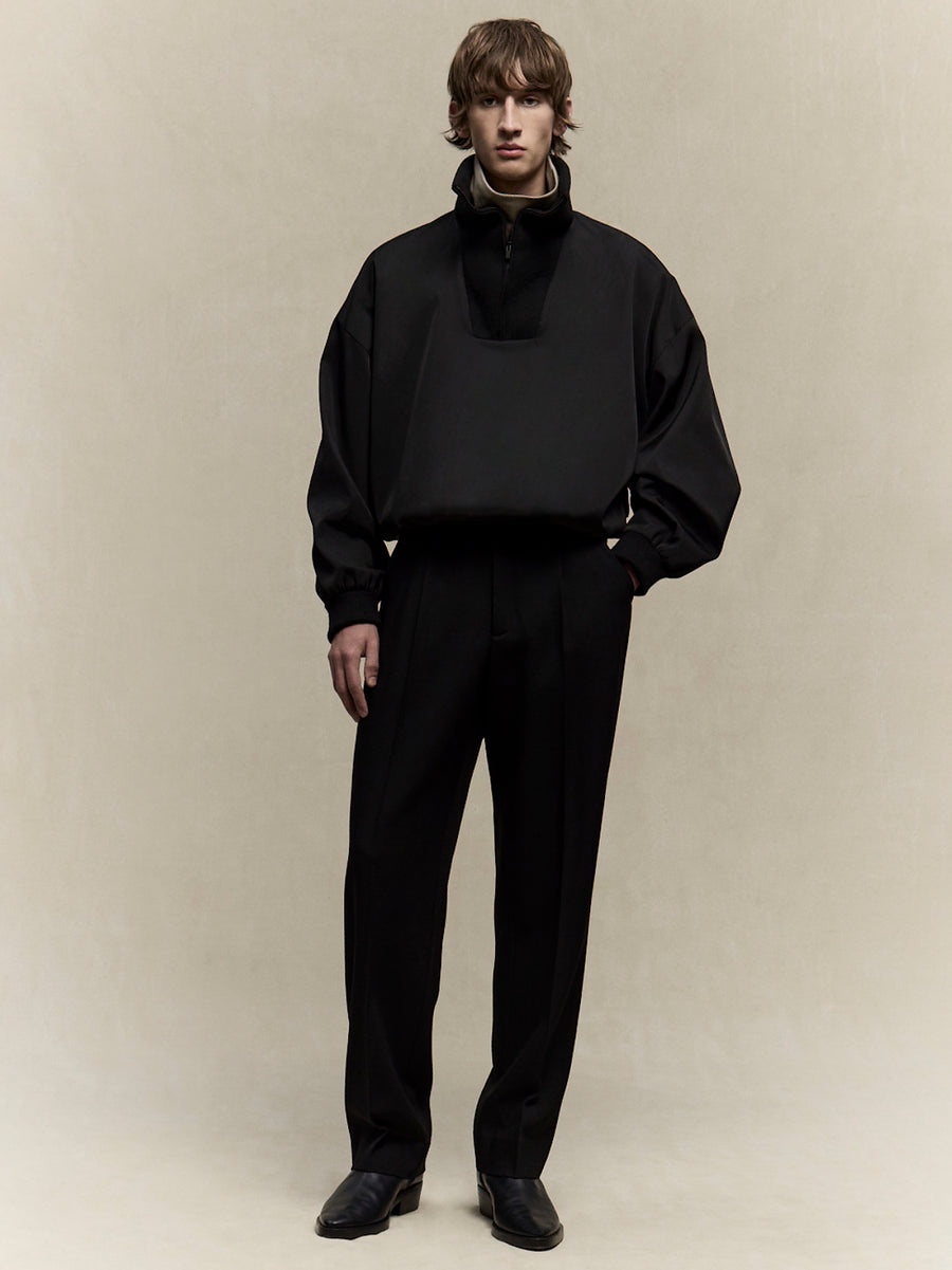 Nylon Wool High Neck Pullover - 2