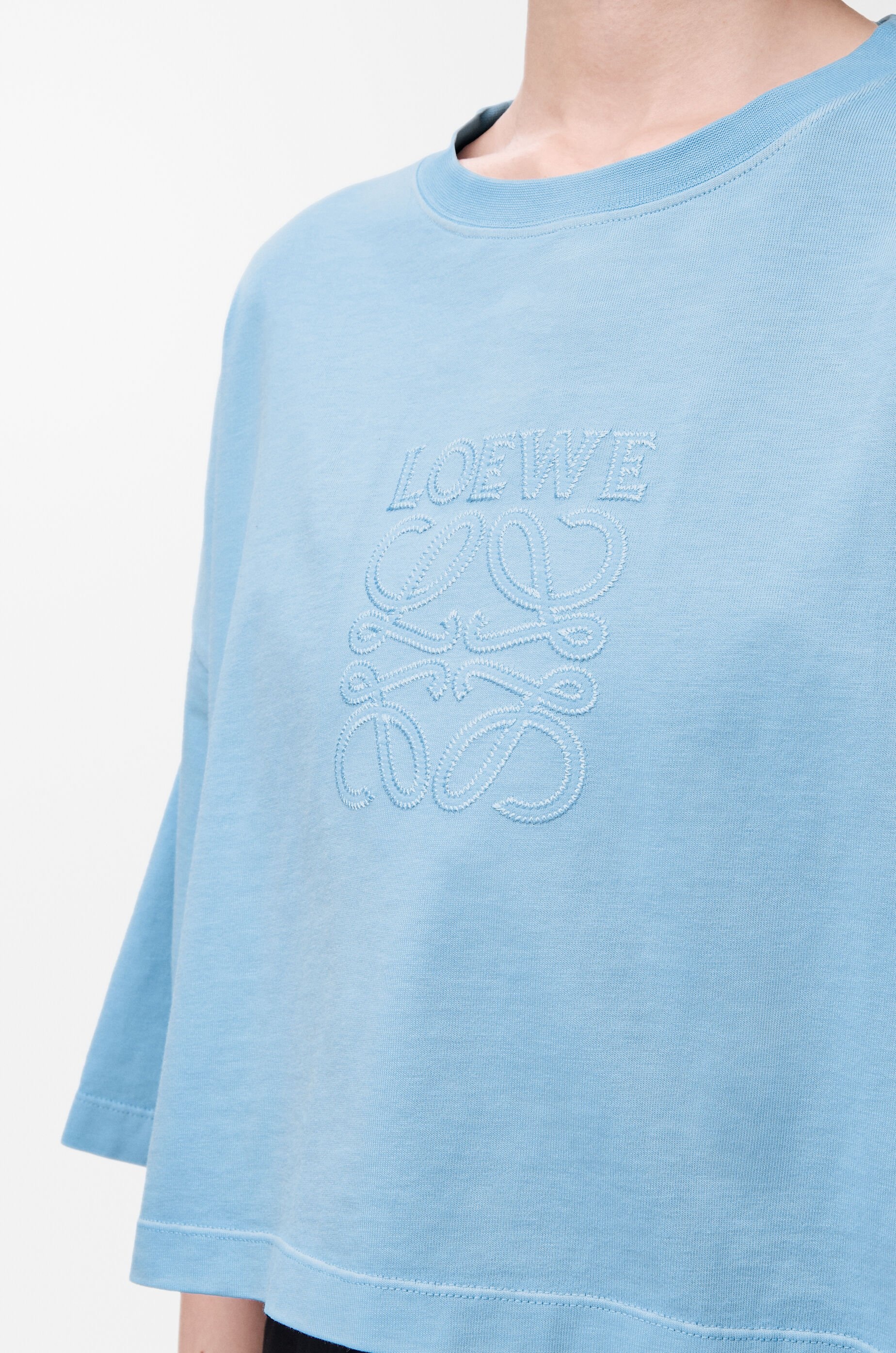 Cropped T-shirt in cotton - 5