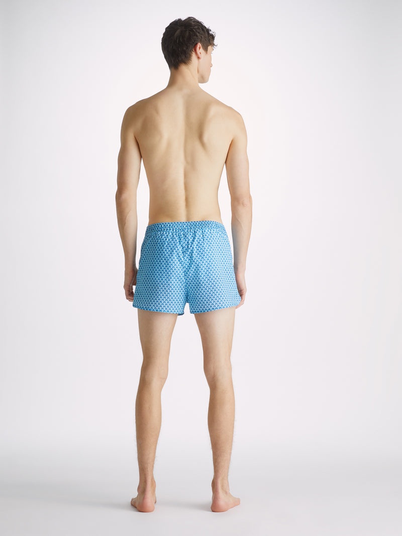 Men's Modern Fit Boxers Ledbury 65 Cotton Batiste Blue - 4