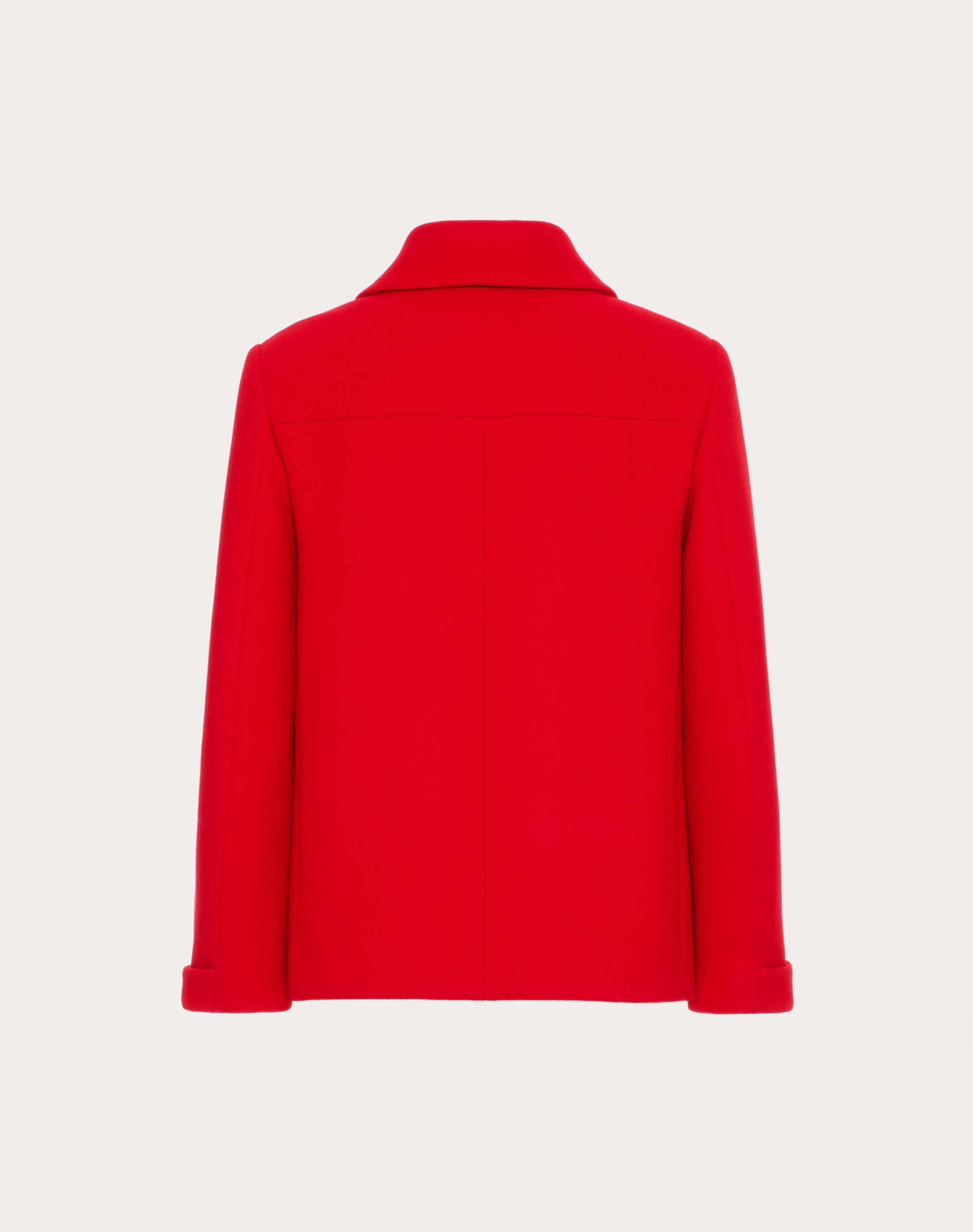TEXTURE DOUBLE CREPE PEACOAT - 2