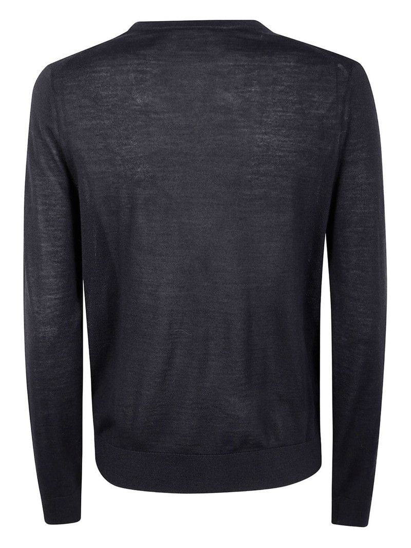 Paul Smith striped-detail wool cardigan outlook