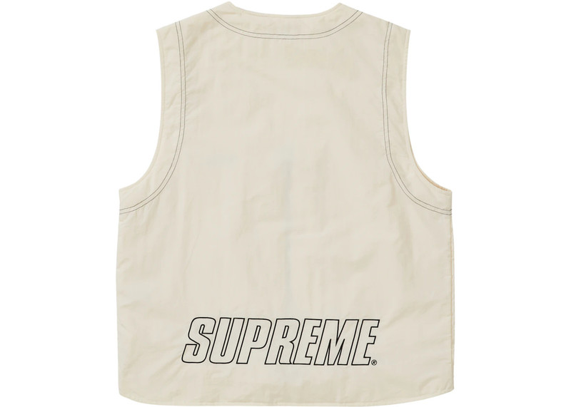 Supreme Supreme Nylon Cargo Vest OffWhite outlook