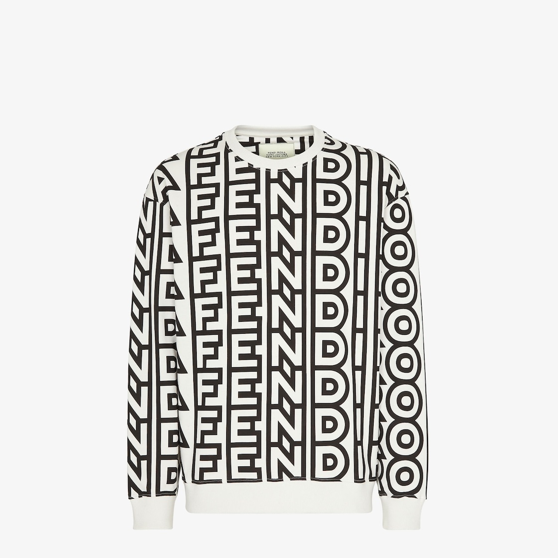 Two-tone jersey Fendi Roma Capsule sweatshirt - 1