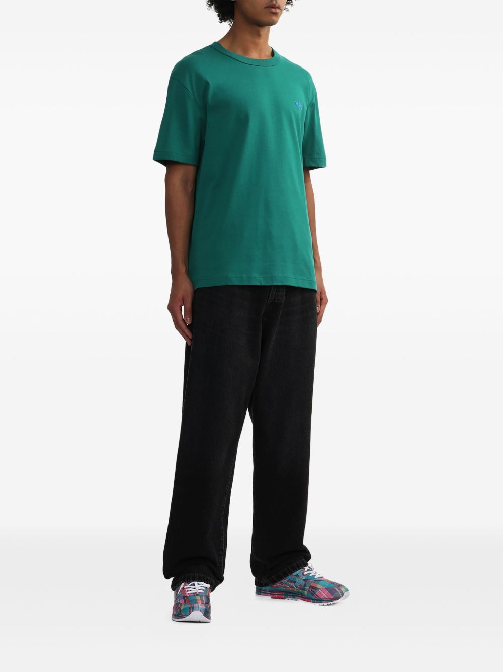 logo-embroidered T-shirt - 2