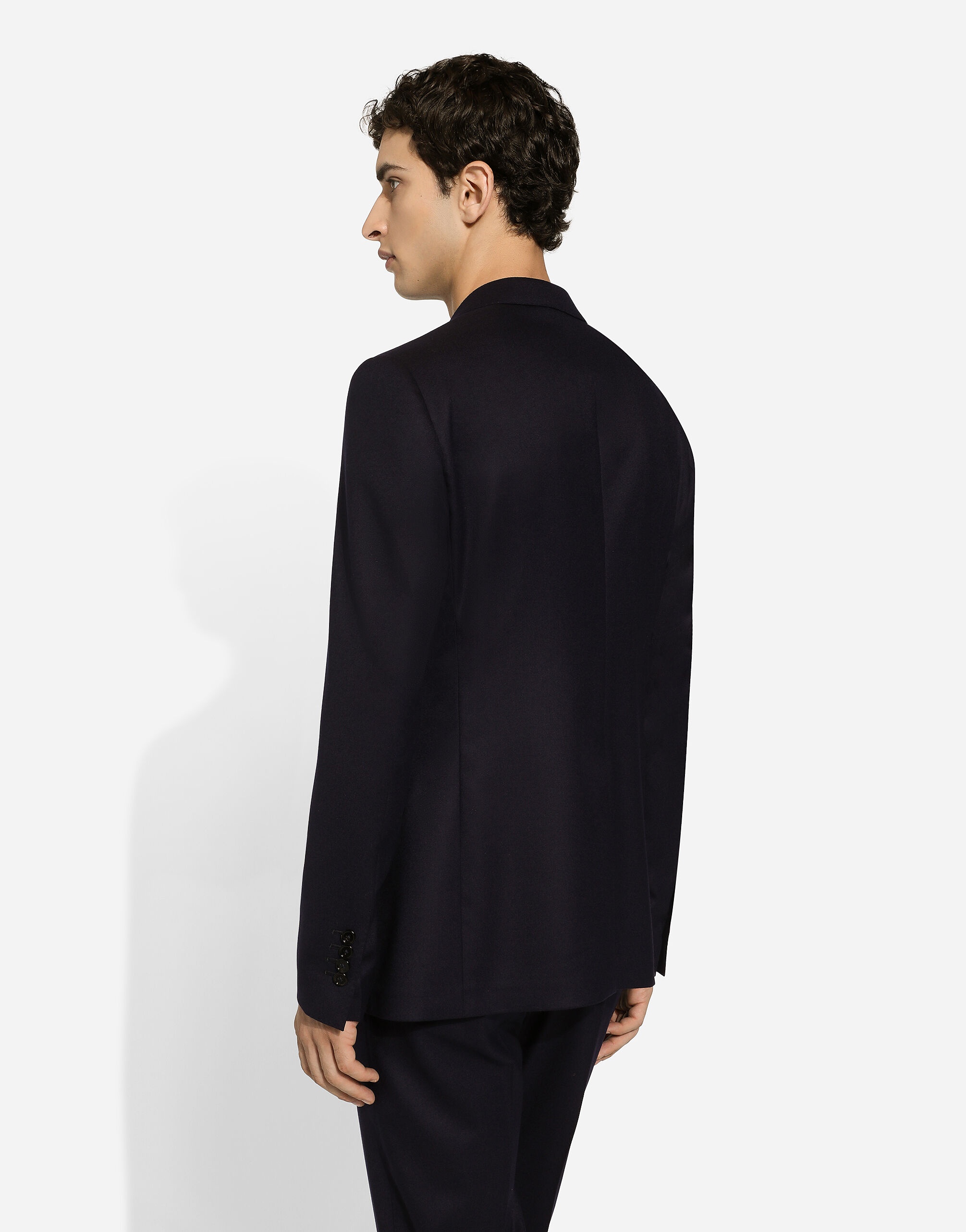 Single-breasted flannel Taormina-fit jacket - 5