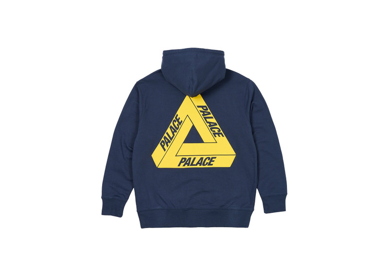 PALACE TRI-PUFF PRINT ZIP HOOD NAVY outlook