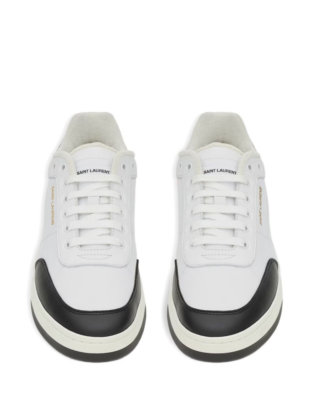 SL/61 leather panelled sneakers - 4