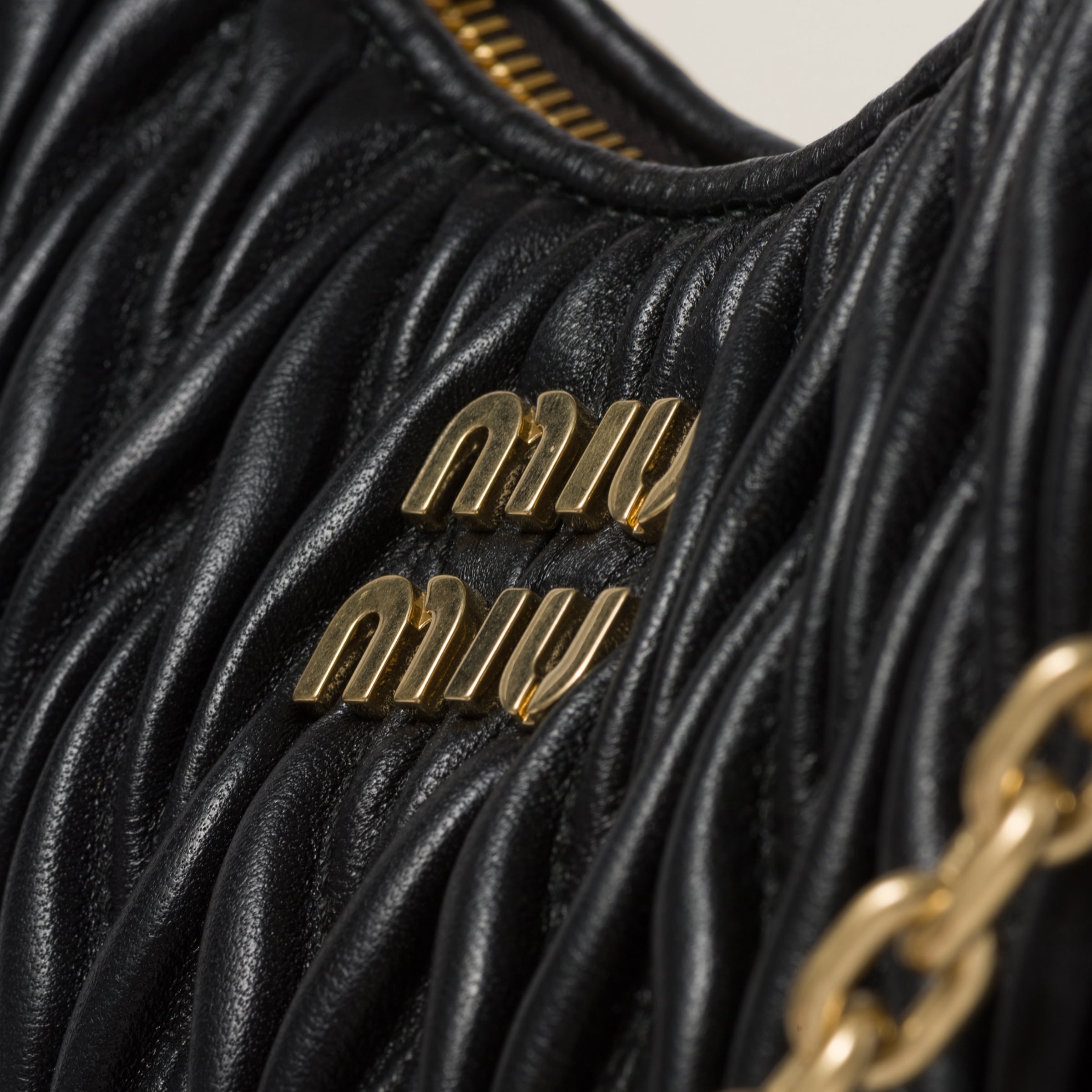 Miu Miu Matelassé nappa leather shoulder bag | REVERSIBLE