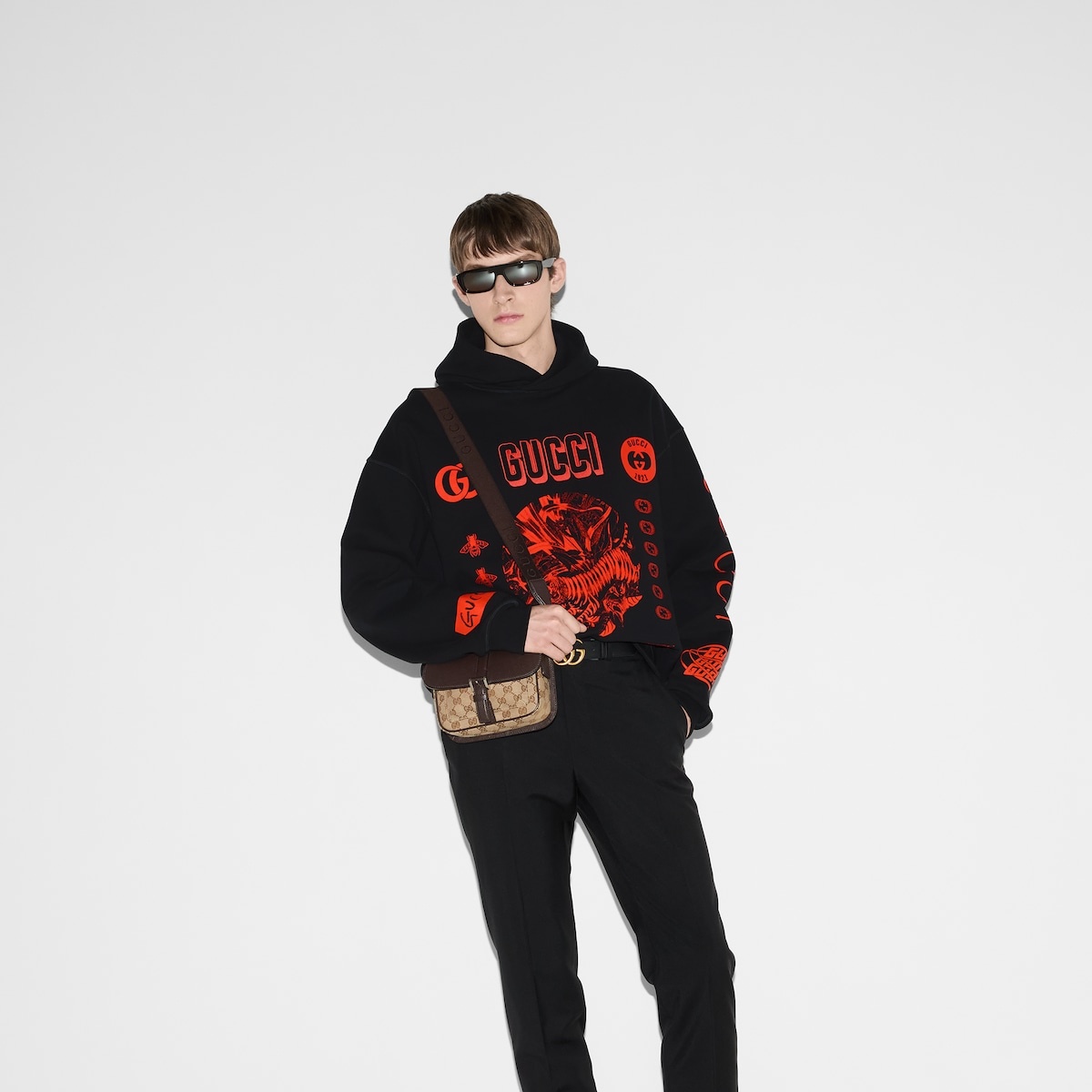 Gucci symbols hooded sweatshirt - 6