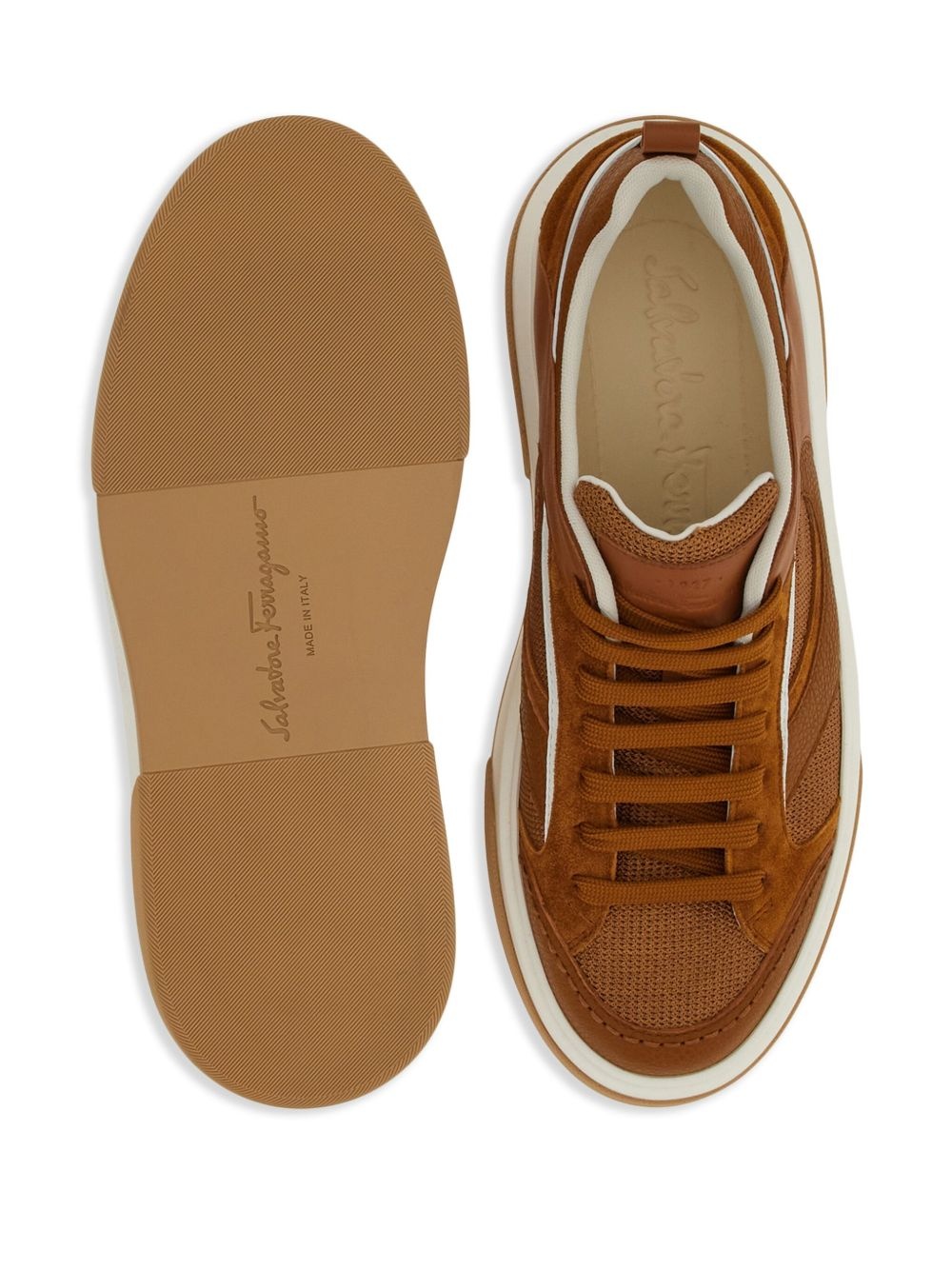 quilted panelled-design sneakers - 5