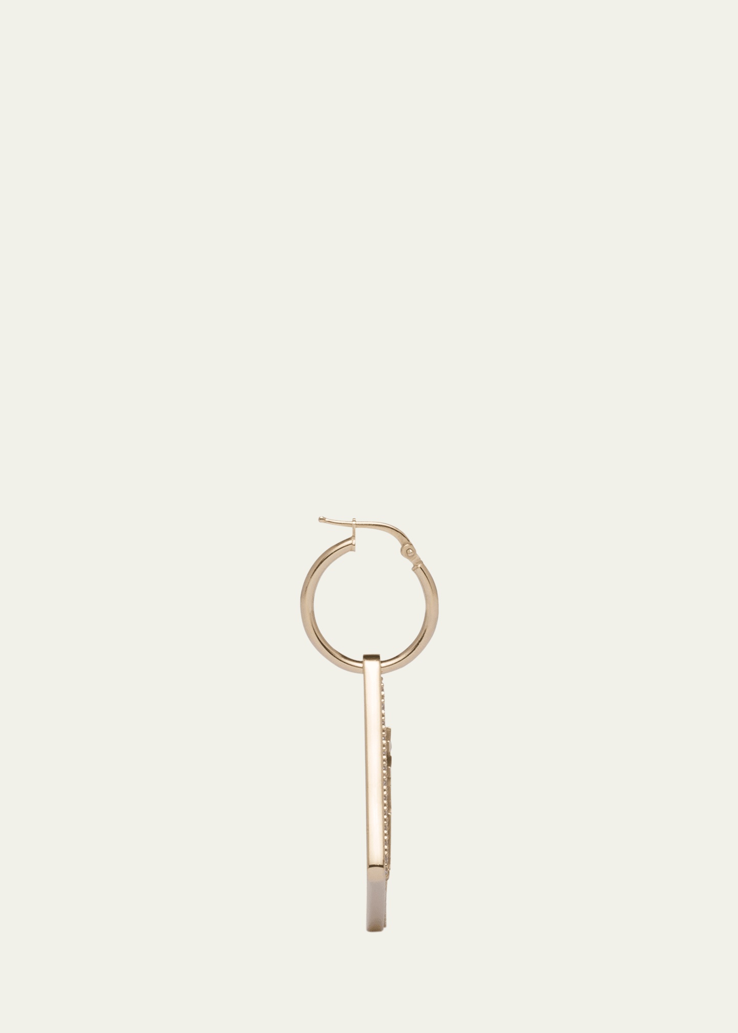 Crystal Logo Symbole Left Earring - 4
