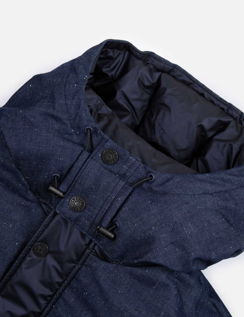 Daicock Print Fabric-mixed Down Jacket 10