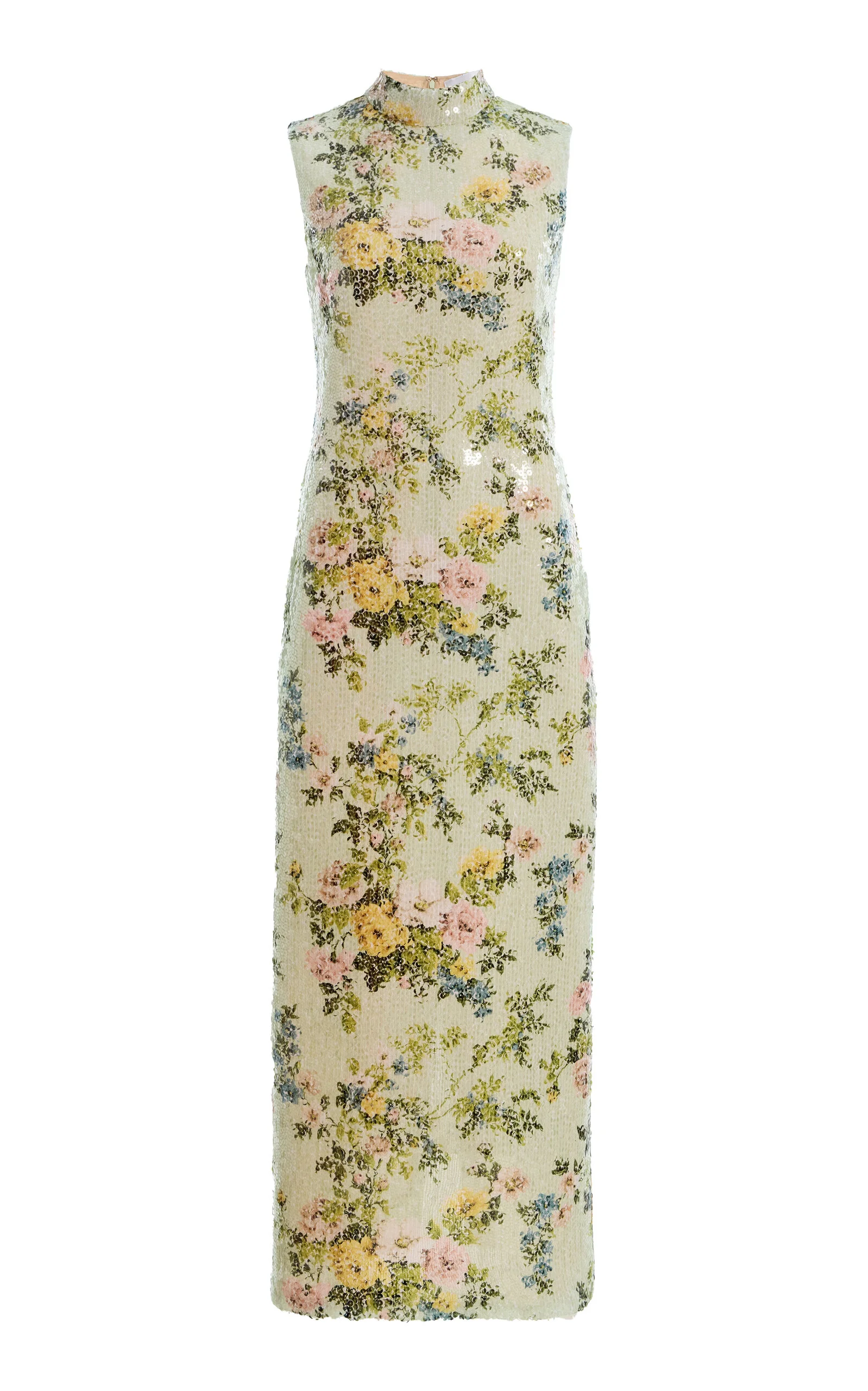Exclusive Sequined Floral Midi Dress floral - 1