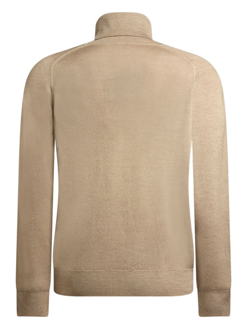 Etro Pegaso logo turtleneck sweater outlook