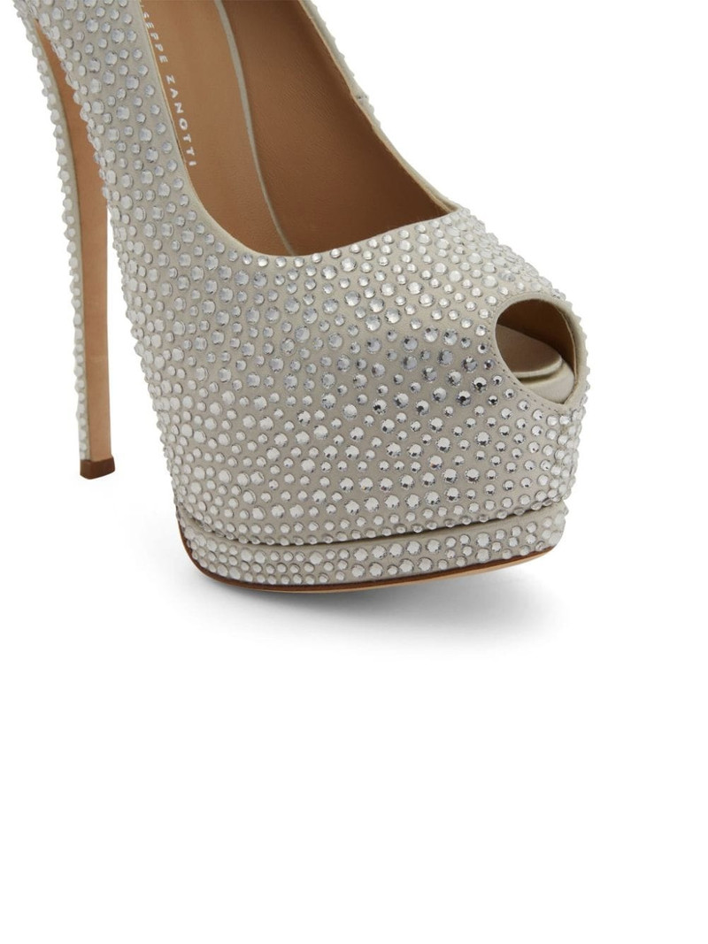 Sharon 140mm rhinestone-embellished pumps 4