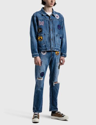NEEDLES ASSORTED PATCHES JEANS outlook