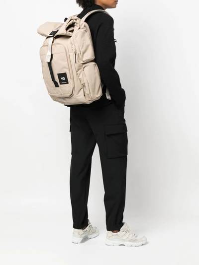 Y-3 logo-patch backpack outlook