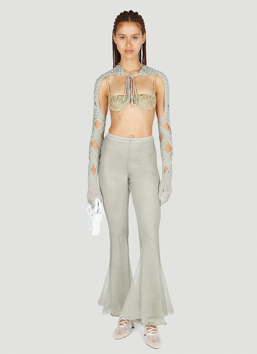 Moire Flared Pants - 2