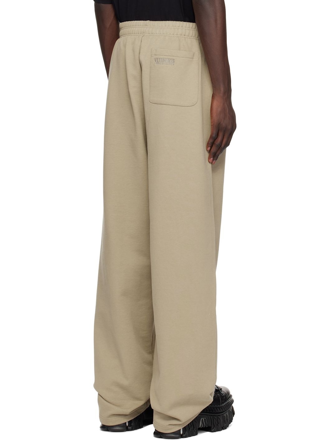 Taupe Oval Logo Sweatpants - 3