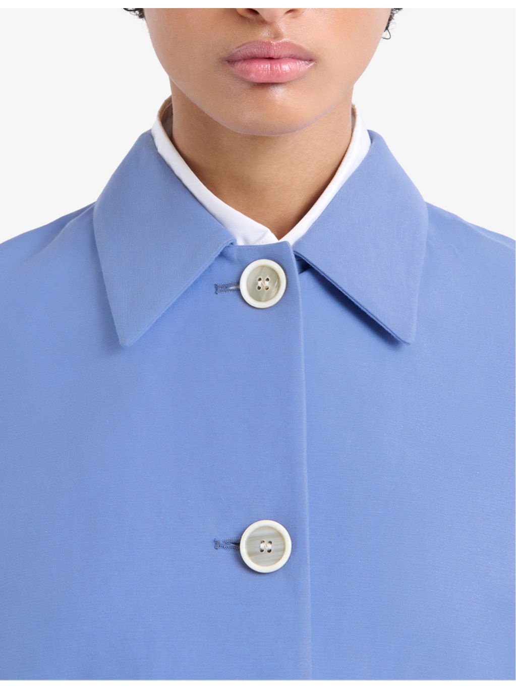 Brand-Embroidery Cropped Cotton Woven Jacket - 5
