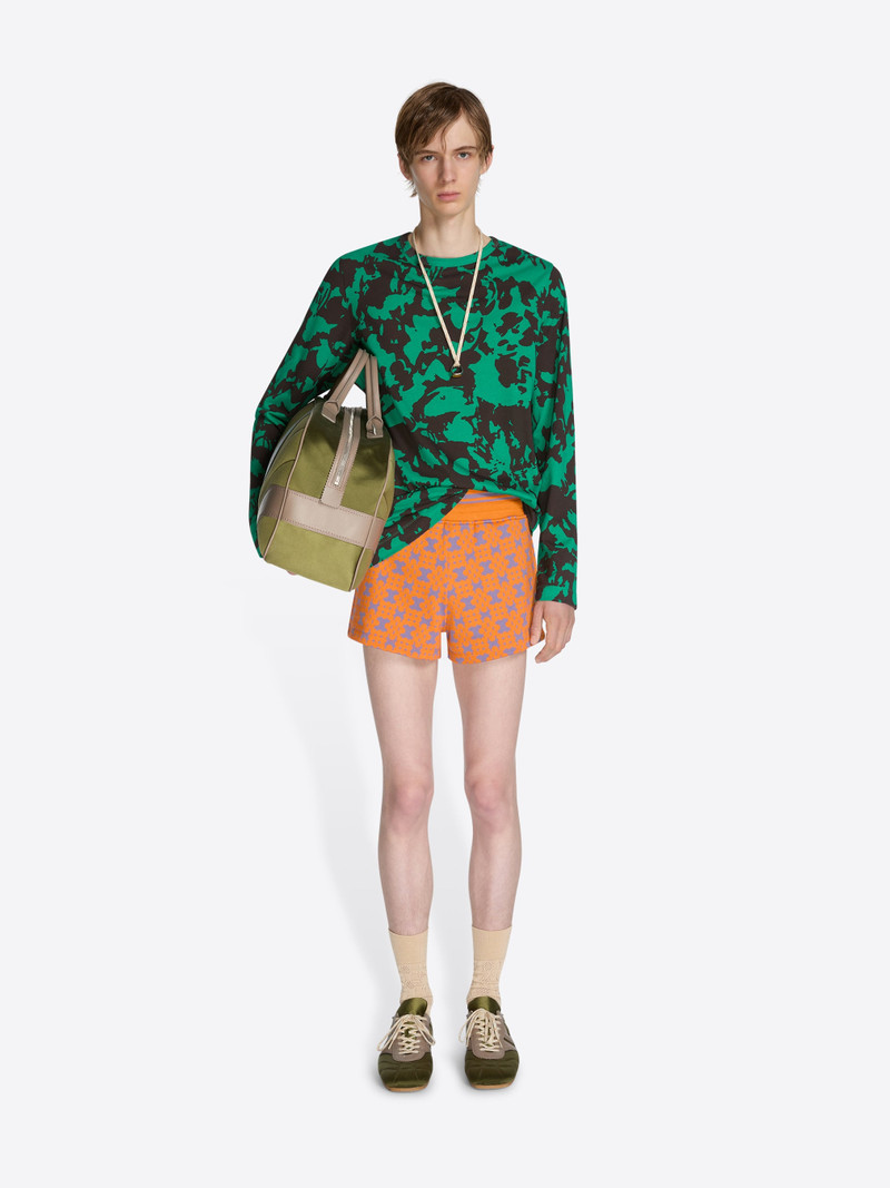 Dries Van Noten RIBBED JACQUARD SHORTS outlook