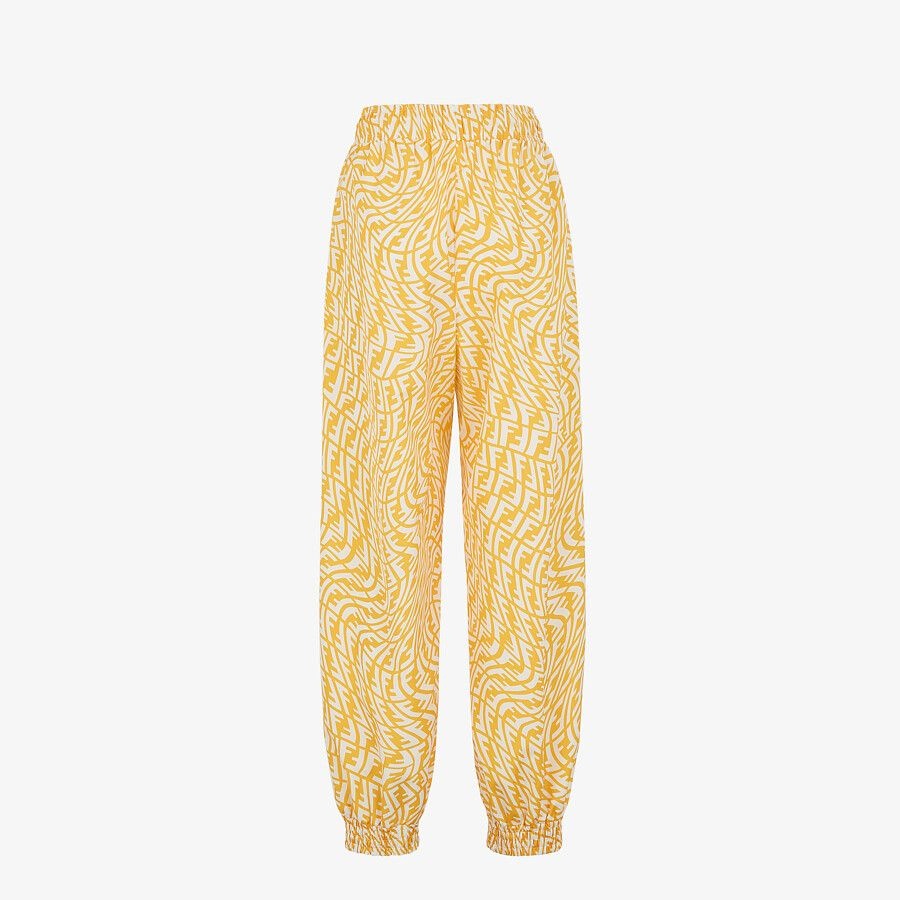 Yellow nylon trousers - 2