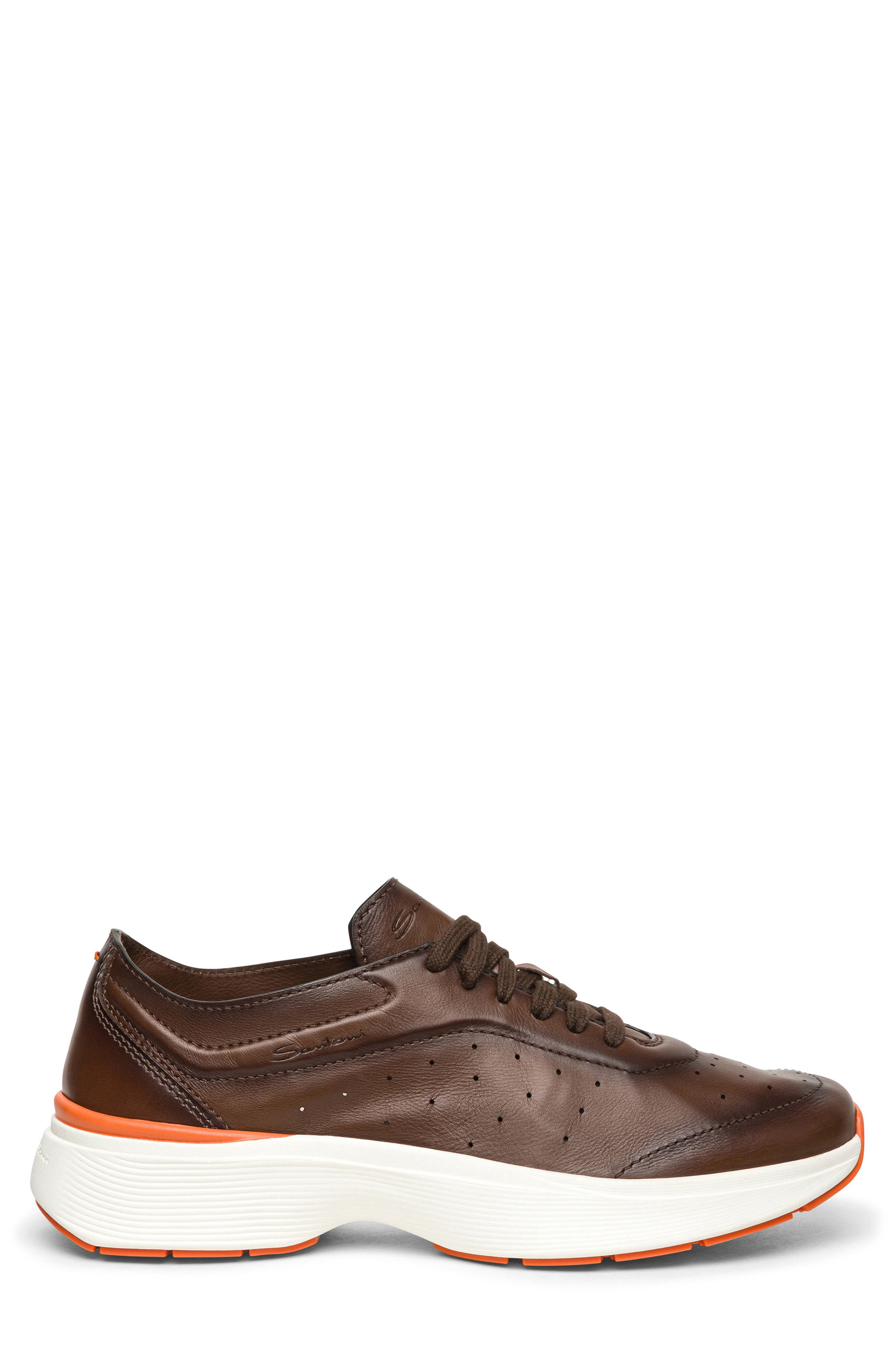 Santoni Bounce Sneaker in Brown at Nordstrom - 3