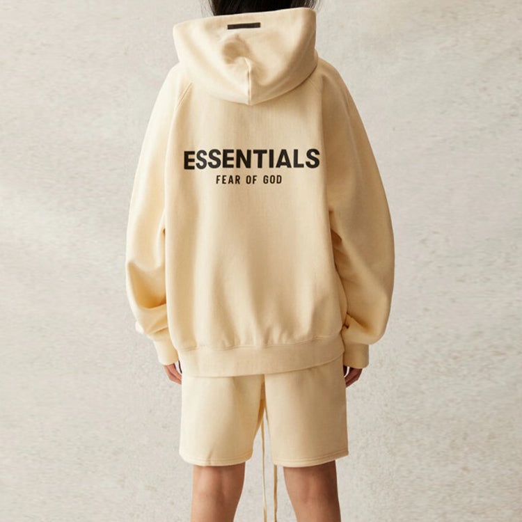 Fear of God Essentials SS21 Pull-Over Hoodie 'Buttercream' FOG-SS21-574 - 4